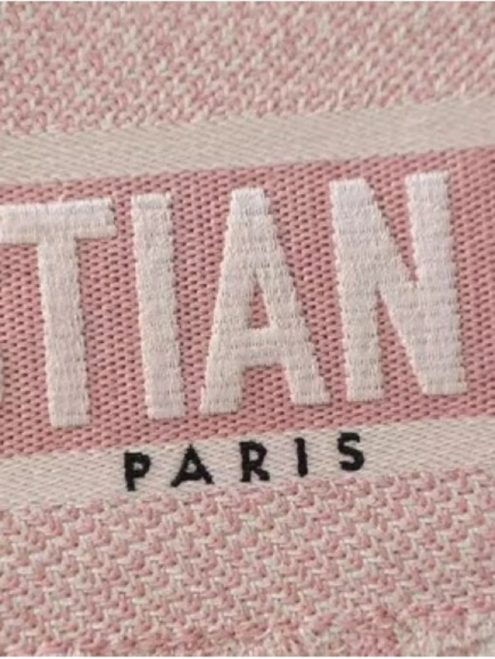 Dior Pink Toile de Jouy Canvas Tote
